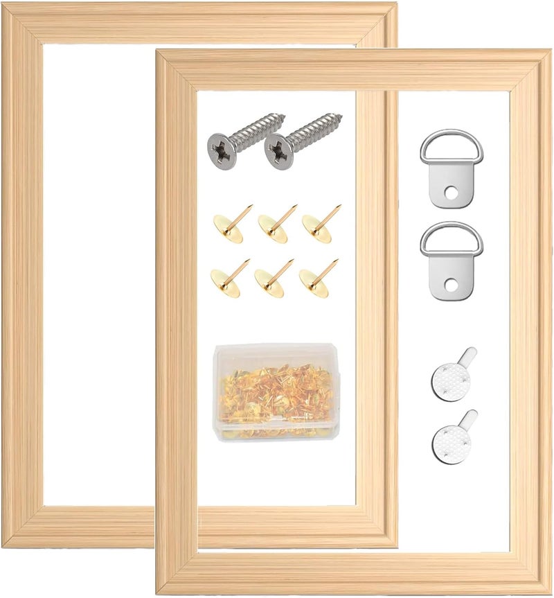 Yeeyeah 2 Pack 11"x 14" DIY Wood Canvas Stretcher Bars, Canvas Frames Kit-Easy to Assemble,Wooden Frames Kit for Oil Painting,Canvas Painting，Embroidery Stitch and Needlepoint Arts Supplies (11 * 14) - Image 1